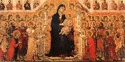 Duccio di Buoninsegna Madonna and Child Enthroned with Angels and Saints oil painting